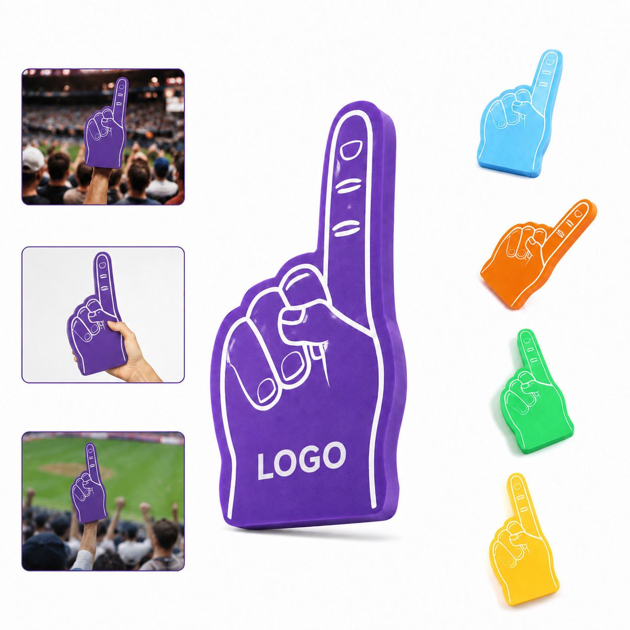 5-Inch Mini Foam Cheer Finger
