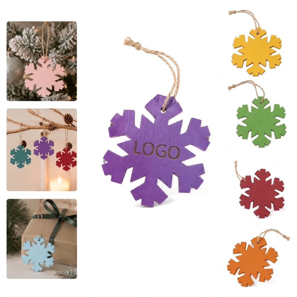 Rustic Wooden Hanging Christmas Ornament