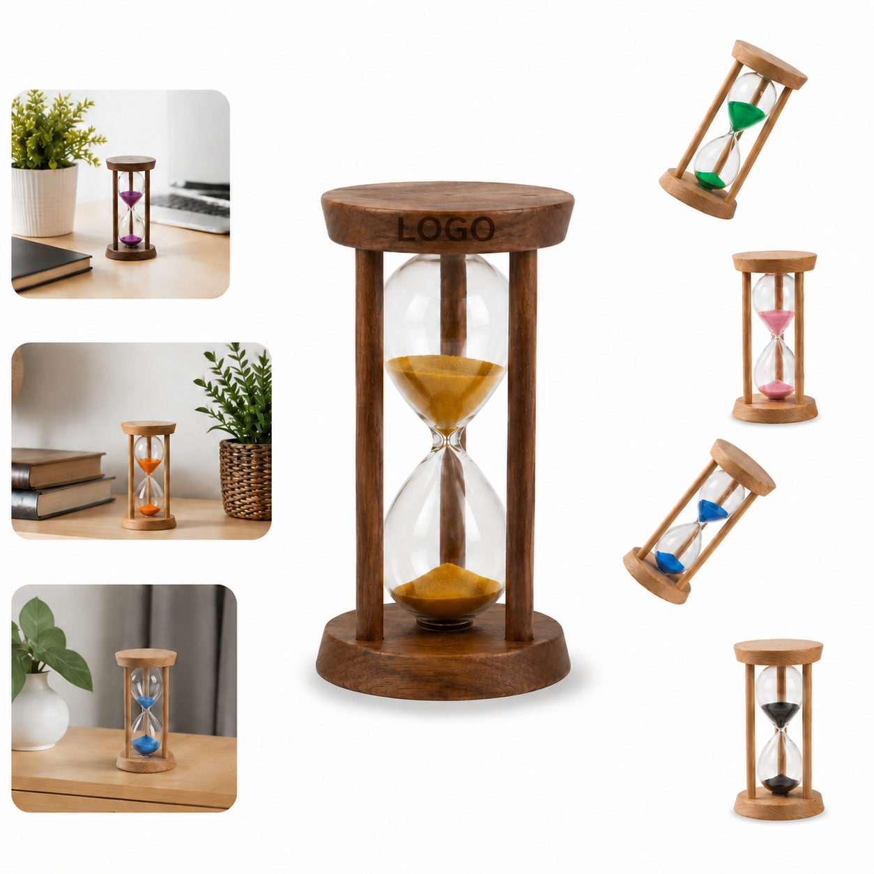 Natural Bamboo 10-Minute Sand Timer