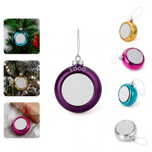 Personalized Durable Plastic Christmas Ball Ornament