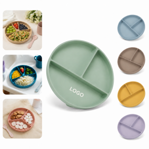 Divided Wheat Straw Dinner Plate