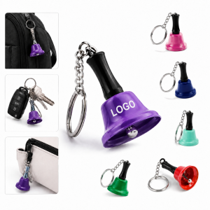 Portable Metal Dinner Bell Keychain