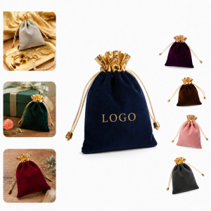 Reusable Velvet Drawstring Pouches