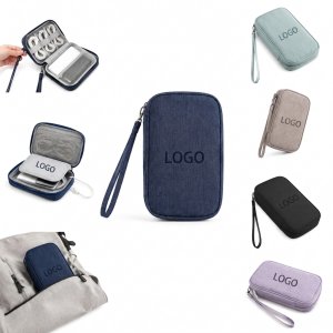 Compact Travel Cable Organizer Pouch