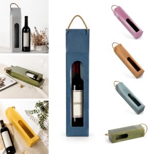 Eco Kraft Single Wine Bottle Gift Bag